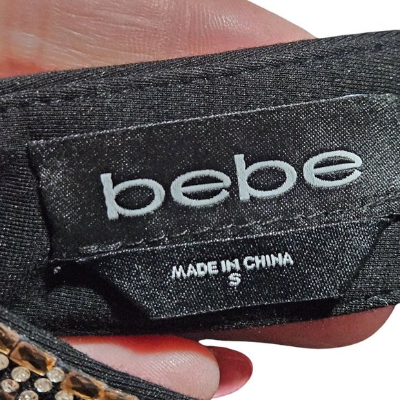 Bebe Black S Halter Jumpsuit Girls Night Out Cocktails Minimalist Quiet Luxury - Picture 3 of 16